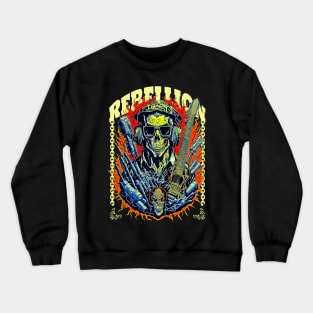 ROCK & ROLL TECHNO PUNK GUITAR Crewneck Sweatshirt